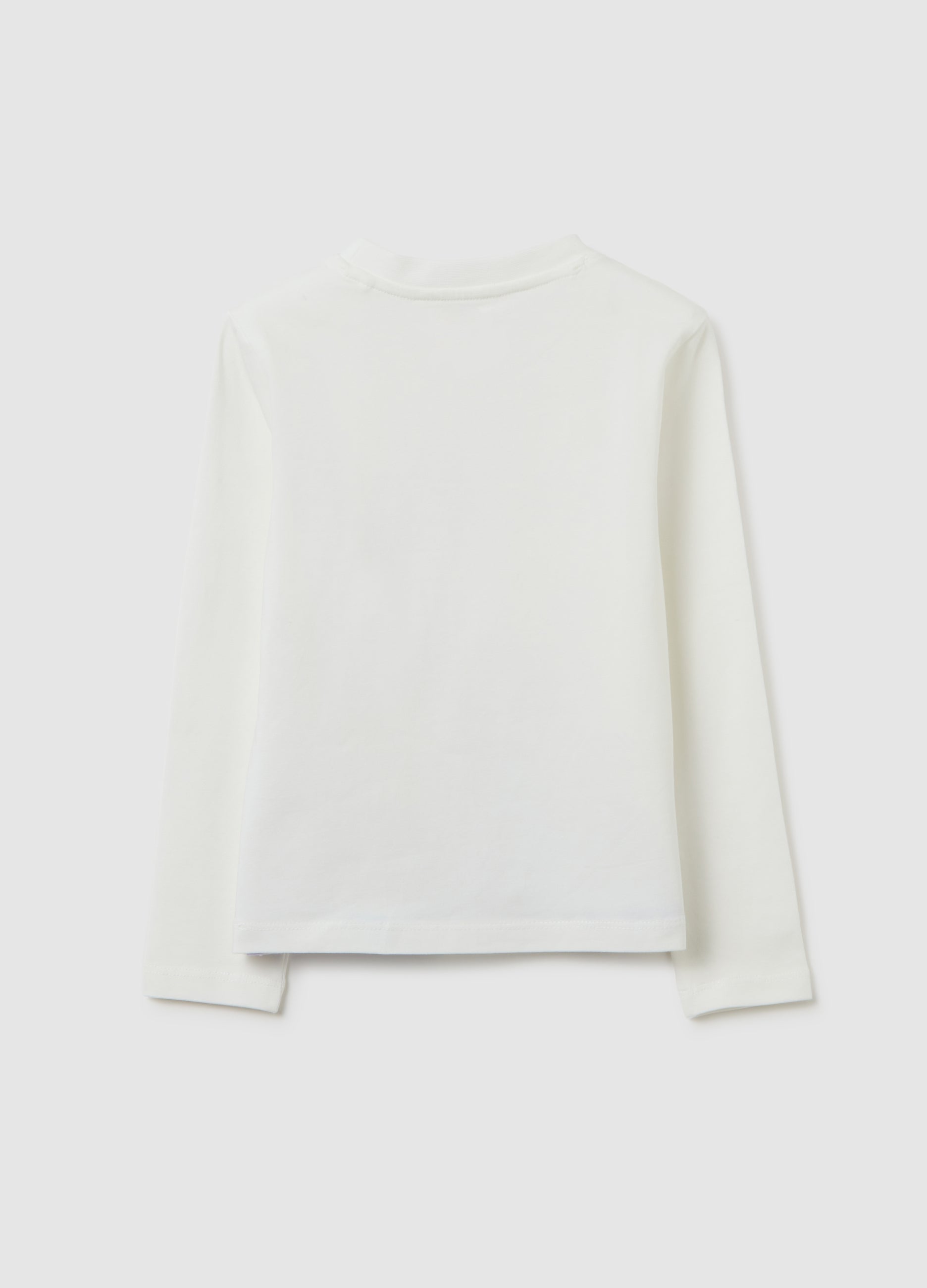 OVS Girls' White Regular Fit Stretch Cotton Top