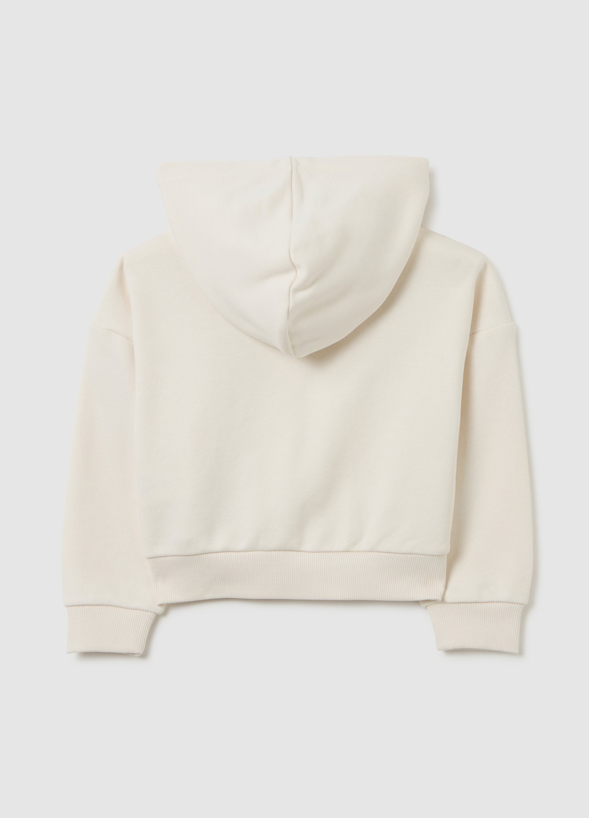 OVS Girls Beige Cotton Blend Sweatshirt Regular Fit