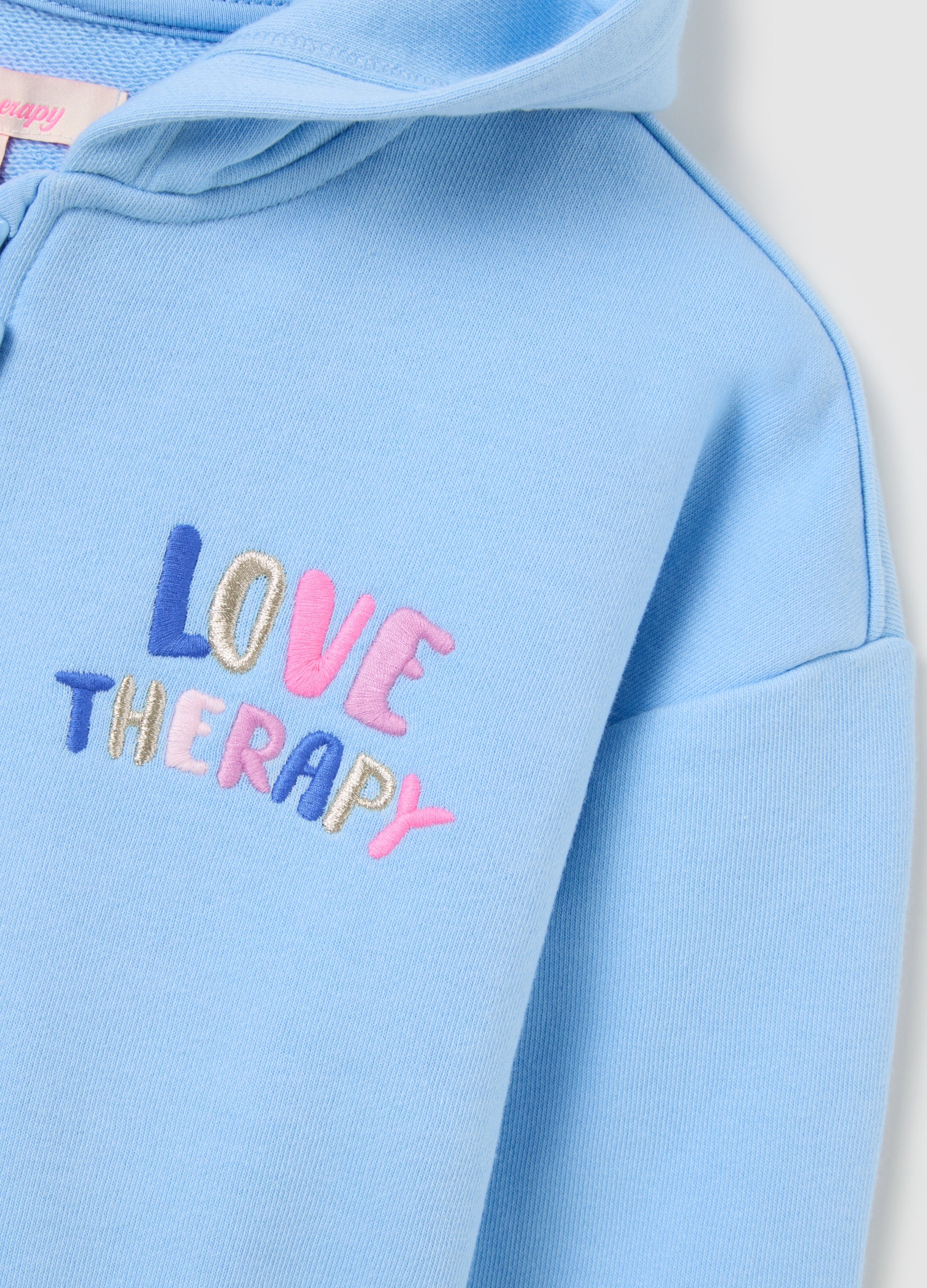 OVS Oversized Blue Cotton Blend Girls' Sweatshirt