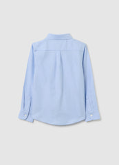 OVS Children'S Blue Regular Fit Pure Cotton Shirt