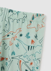 OVS Boys' Green Pure Cotton Pyjama Regular Fit