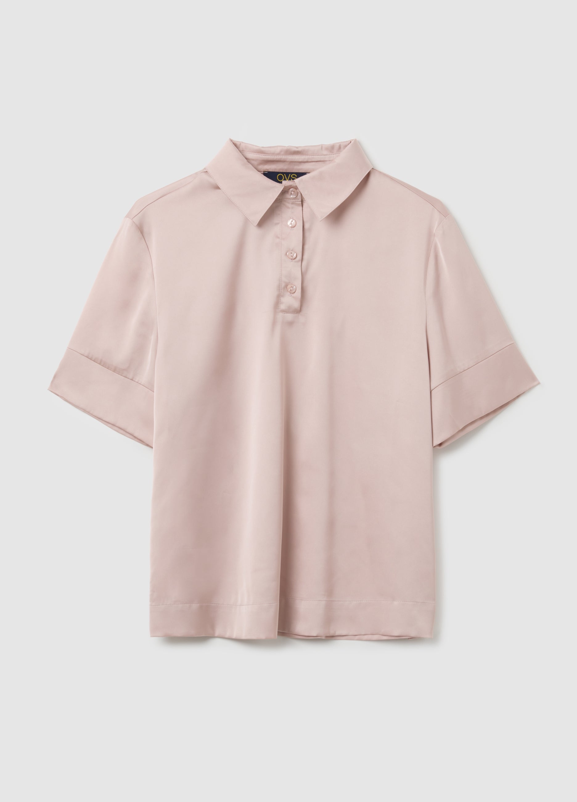 OVS Pink Stretch Fabric Regular Fit Shirt