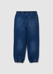 OVS Children'S Blue Relaxed Fit Cotton Blend Jog Denim