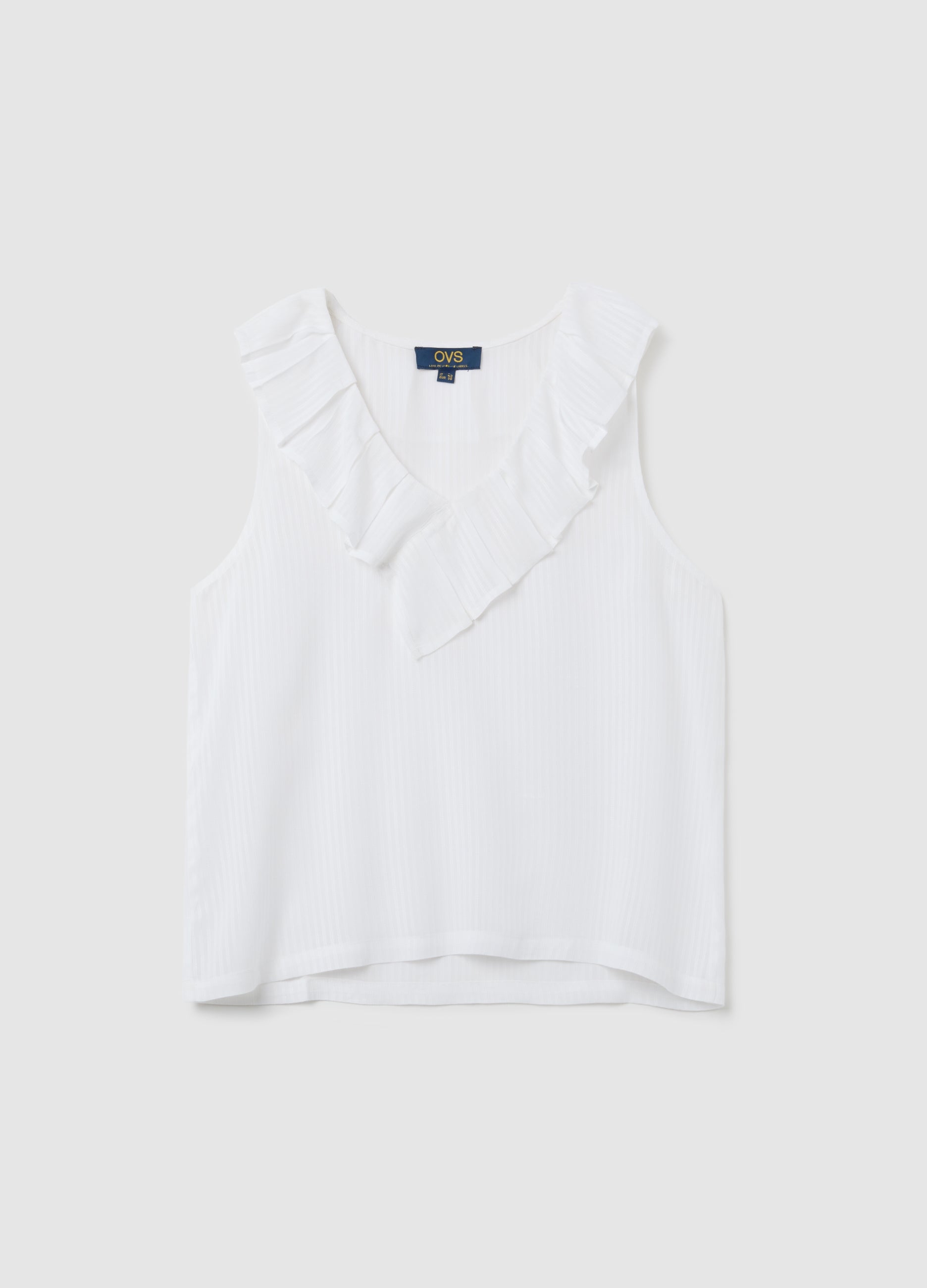 OVS White Pure Viscose Oversized Blouse