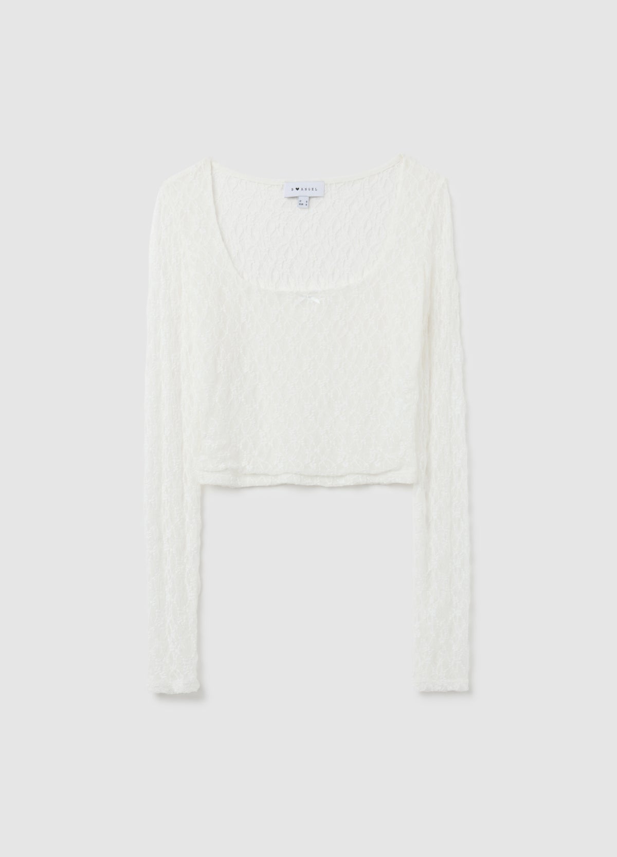 OVS White Long Top In Stretch Fabric