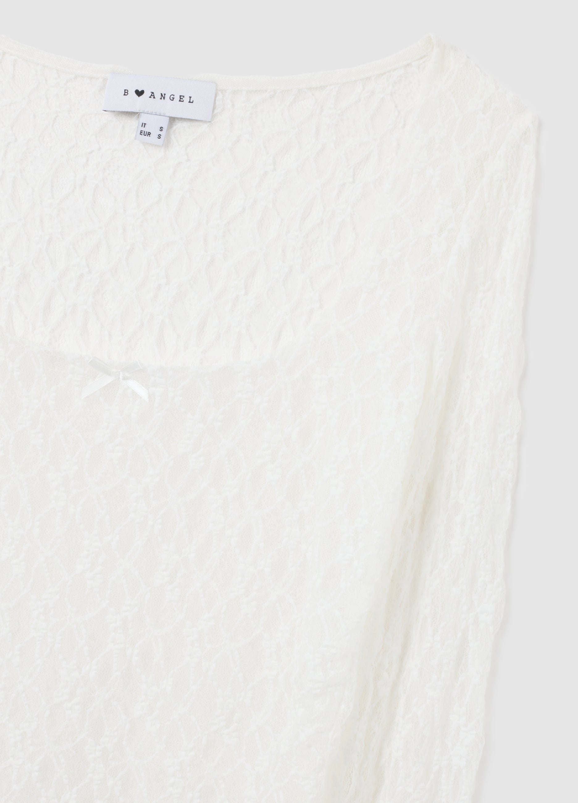 OVS White Long Top In Stretch Fabric