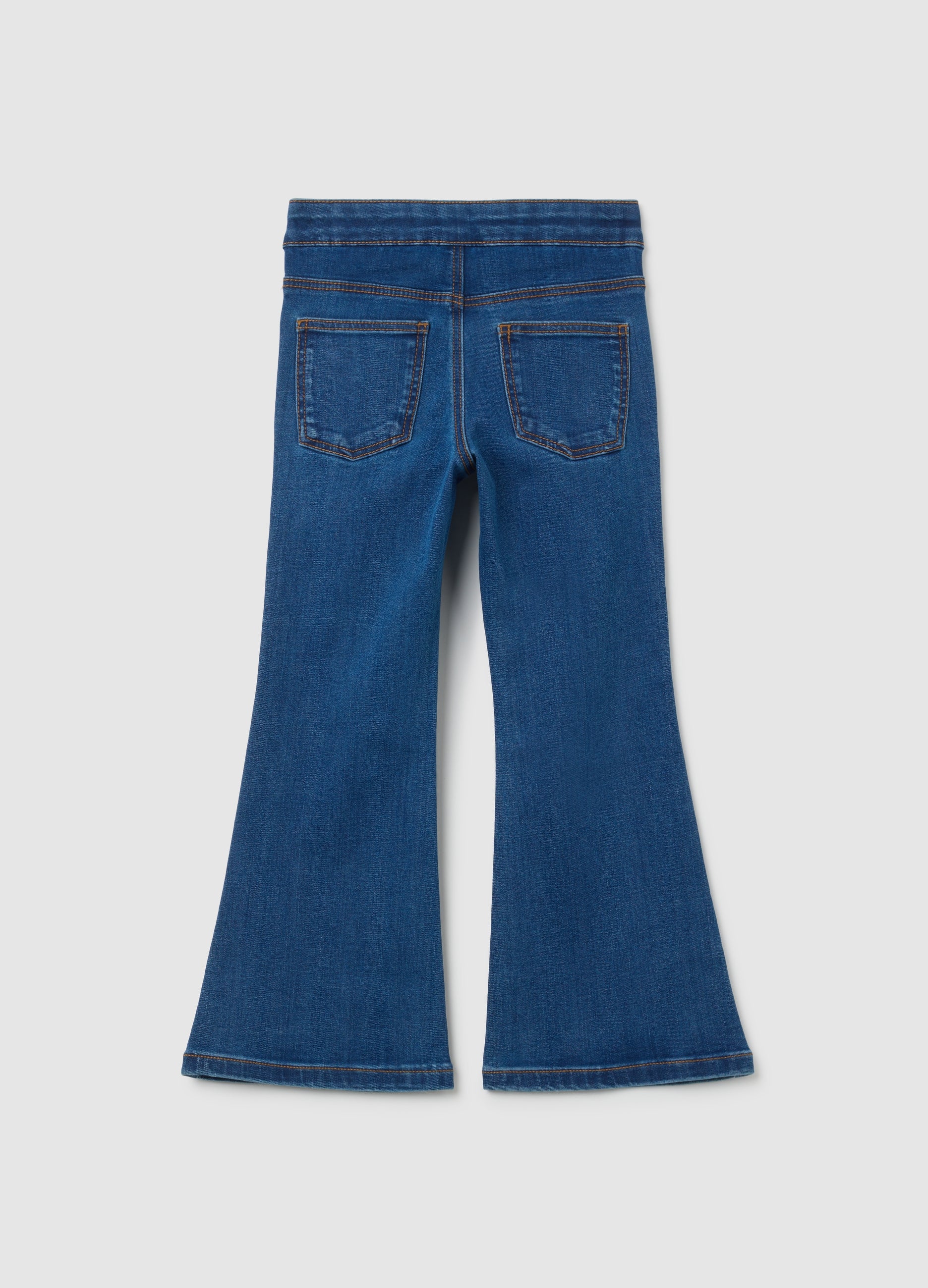 OVS Girls' Blue Denim Flare Jeans