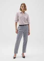 OVS Multicolour Cotton Blend Slim Fit Shirt