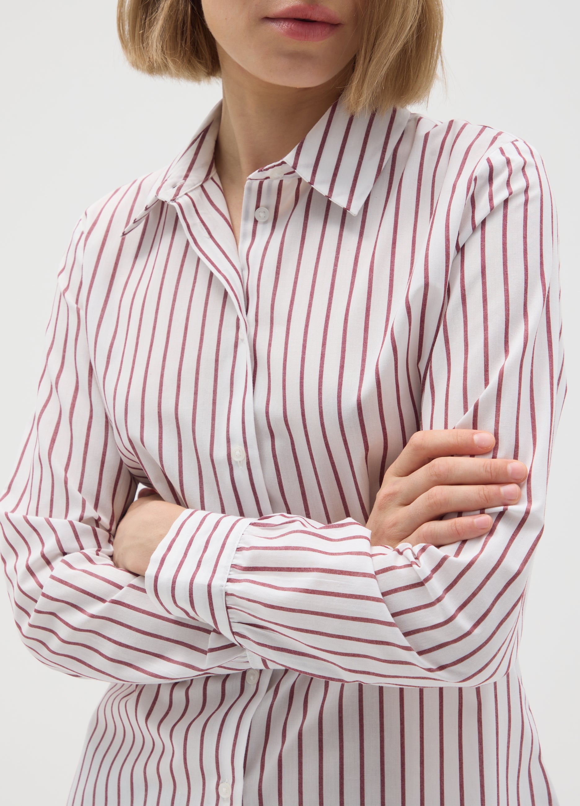 OVS Multicolour Cotton Blend Slim Fit Shirt