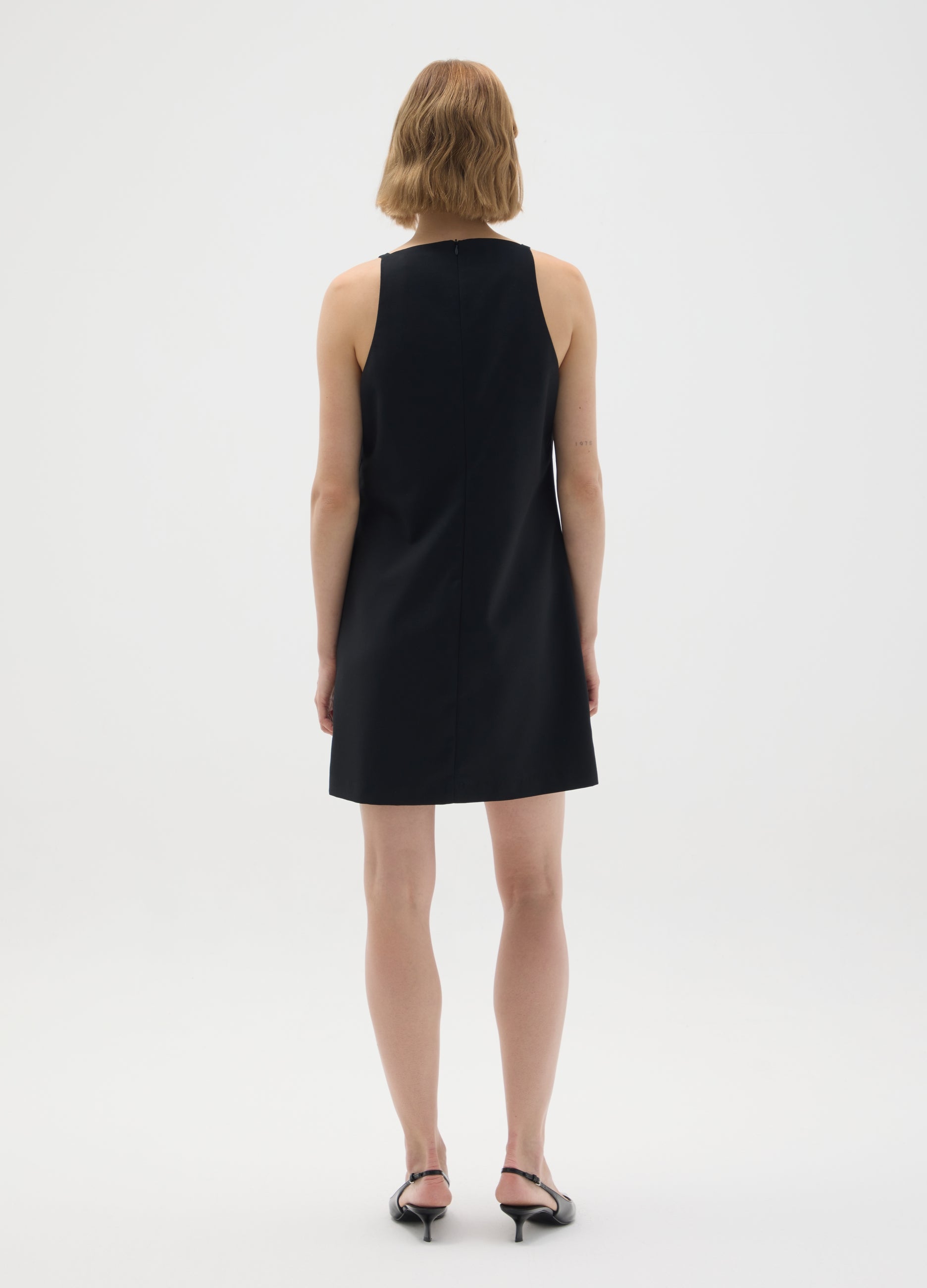OVS Black Viscose Blend Slim Fit Dress