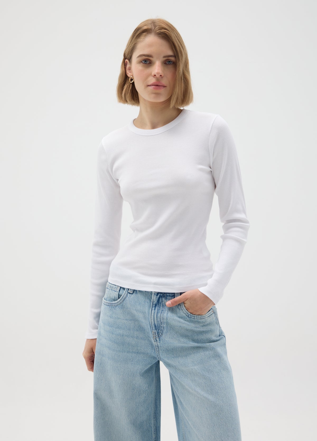 OVS White Pure Cotton T-Shirt Regular Fit
