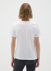 OVS White Pure Cotton Regular Fit T-Shirt With Floral Print