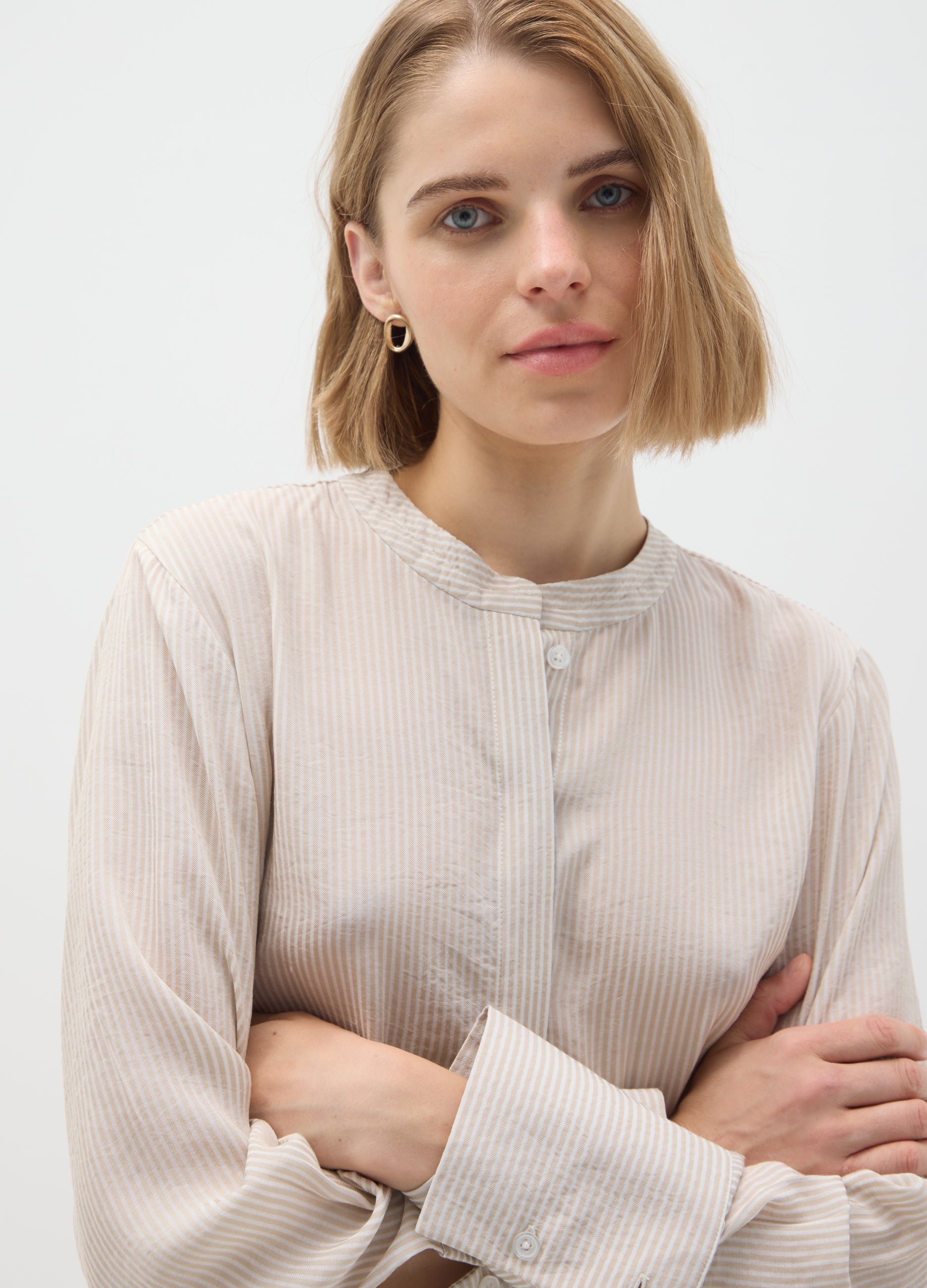 OVS Multicolour Regular Fit Viscose Blend Shirt