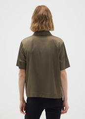 OVS Brown Satin Regular Fit Shirt