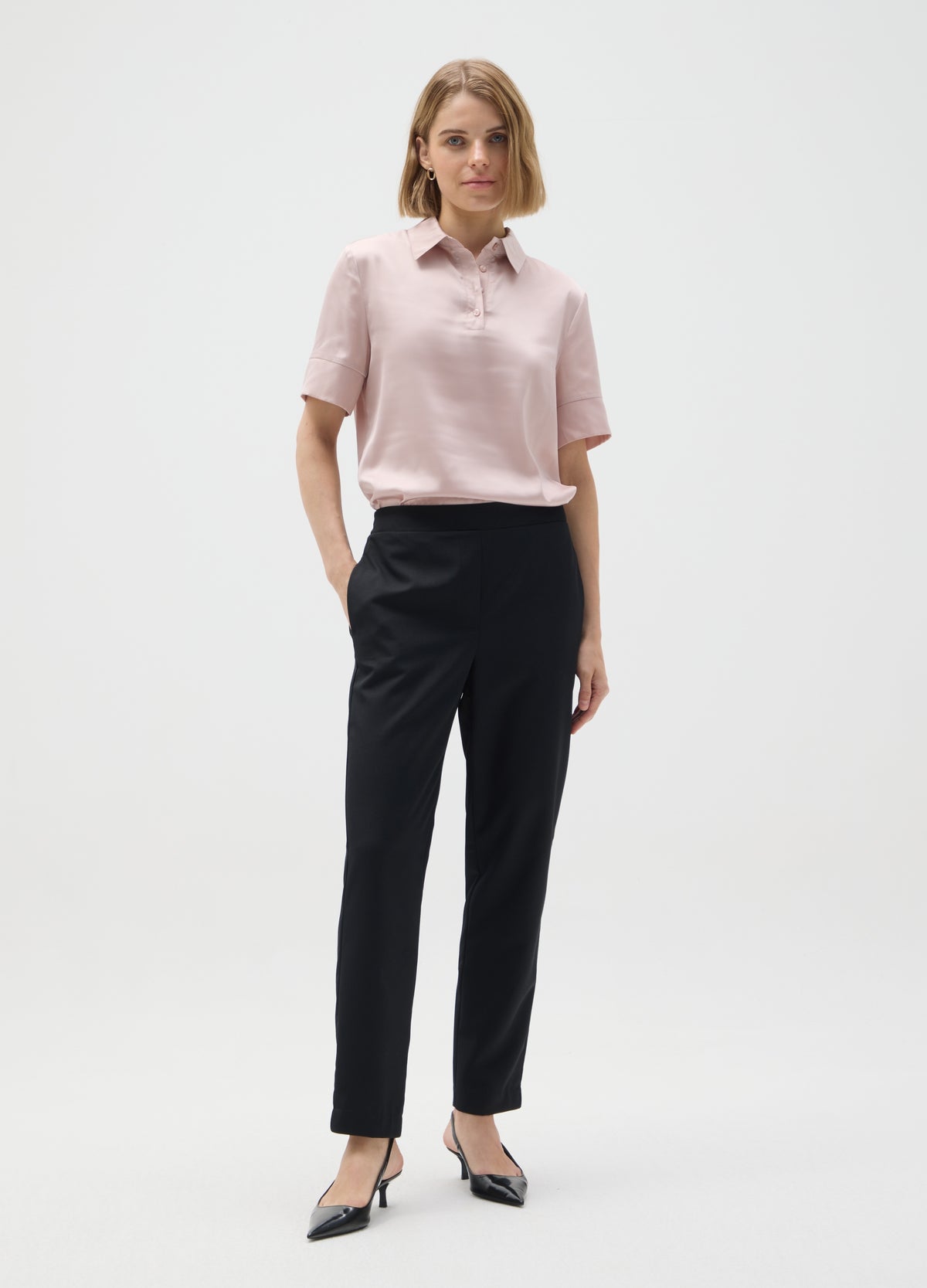 OVS Pink Stretch Fabric Regular Fit Shirt
