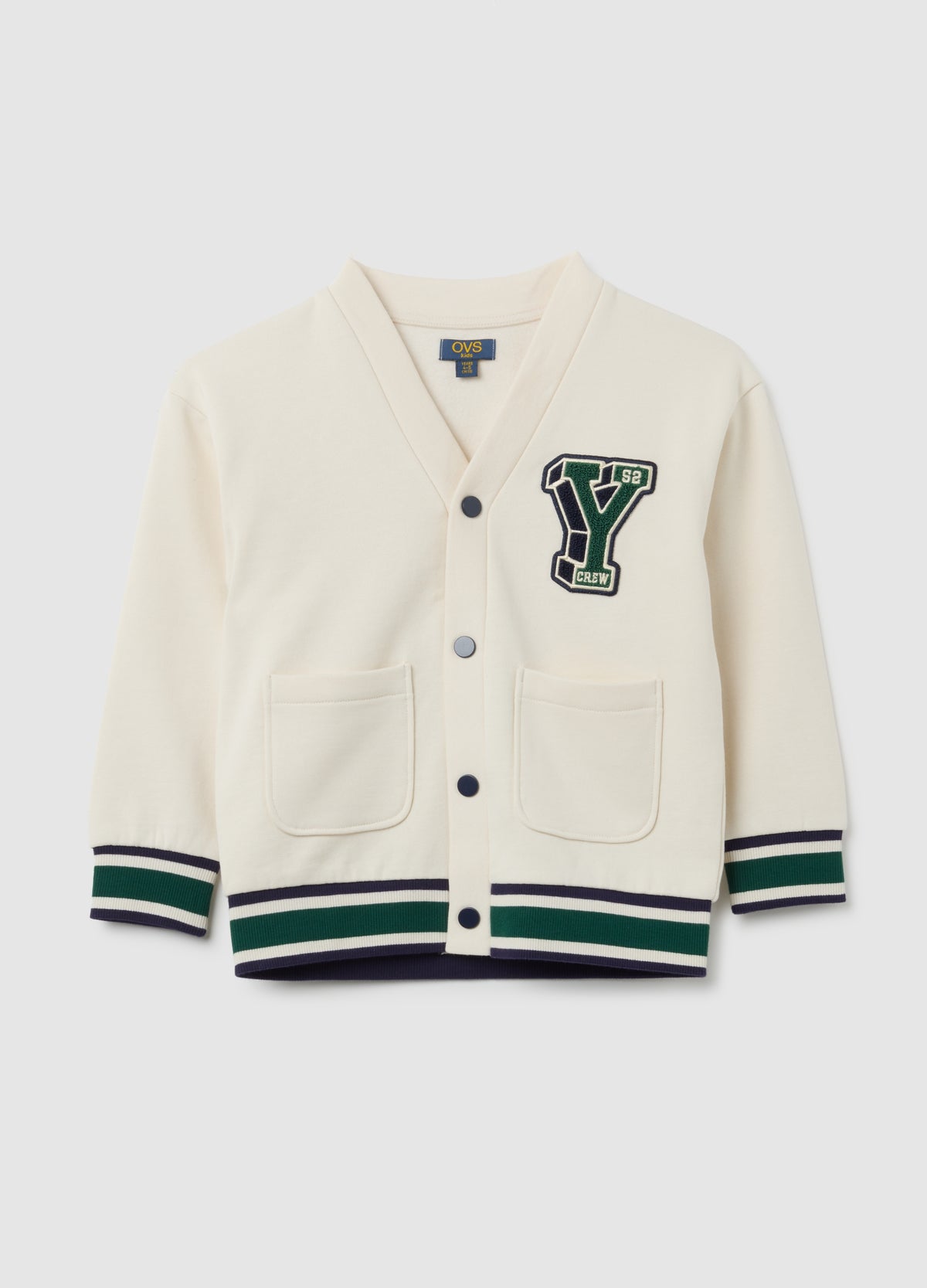 OVS Children'S White Pure Cotton Sweatshirt With Regular Fit