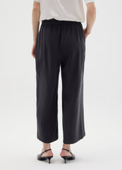 OVS Black Viscose Wide Leg Culotte Trousers