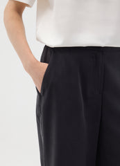 OVS Black Viscose Wide Leg Culotte Trousers