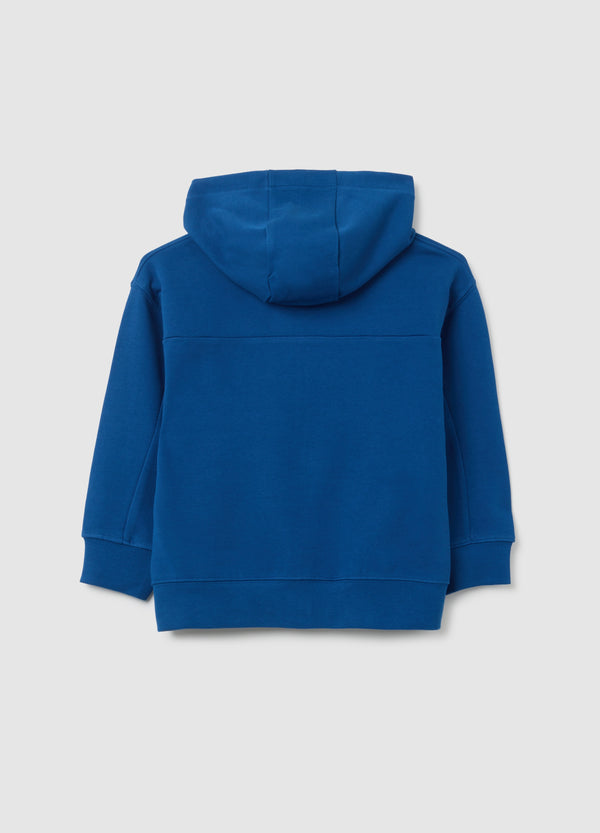 OVS Boys' Blue Regular Fit Pure Cotton Sweatshirt