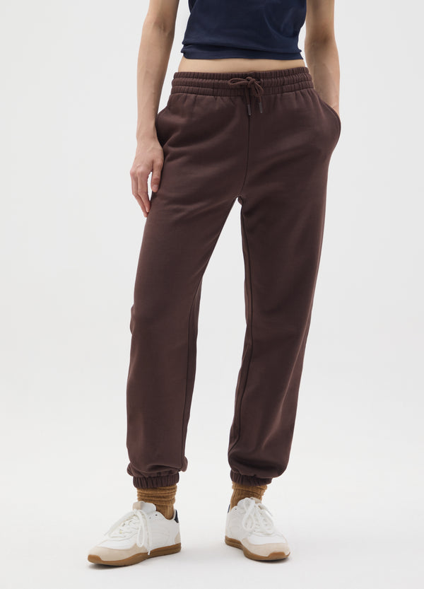 OVS Brown Cotton Blend Trousers With Regular Fit