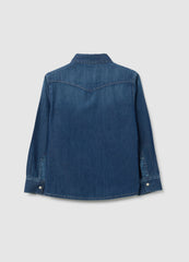 OVS Kids' Regular Fit Pure Cotton Denim Shirt