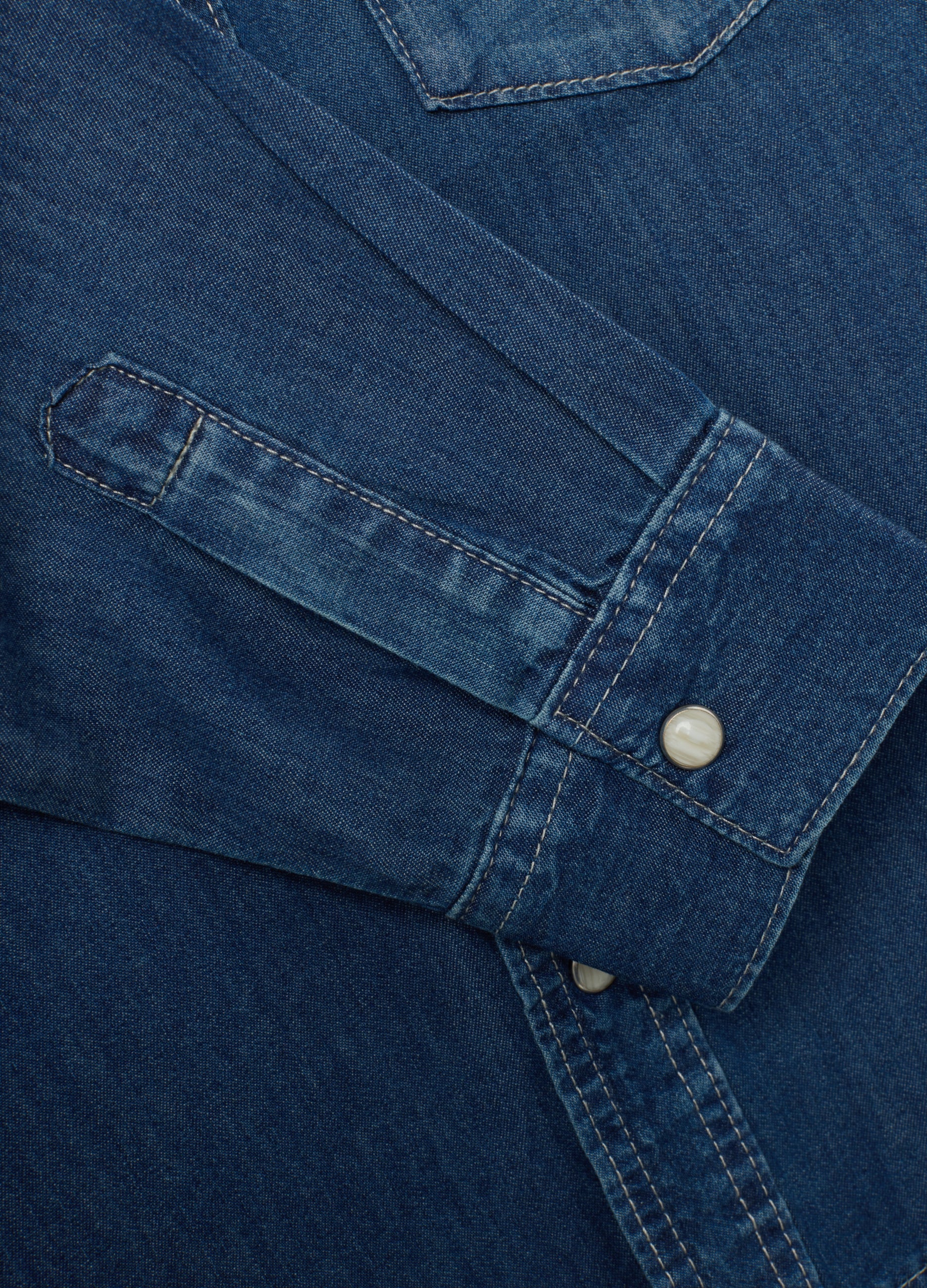 OVS Kids' Regular Fit Pure Cotton Denim Shirt