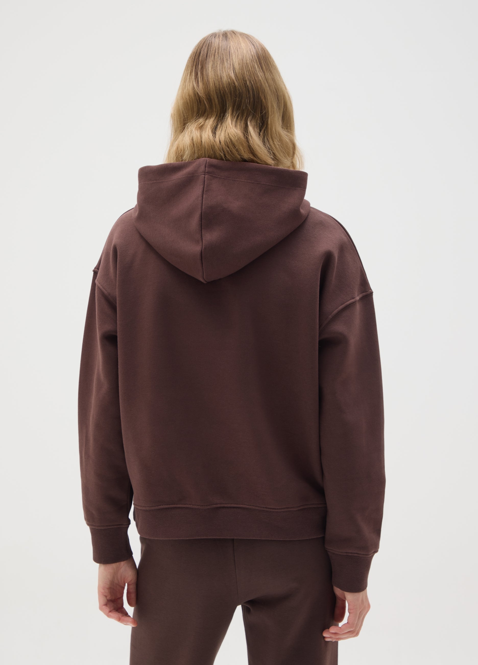 OVS Brown Cotton Blend Sweatshirt Regular Fit