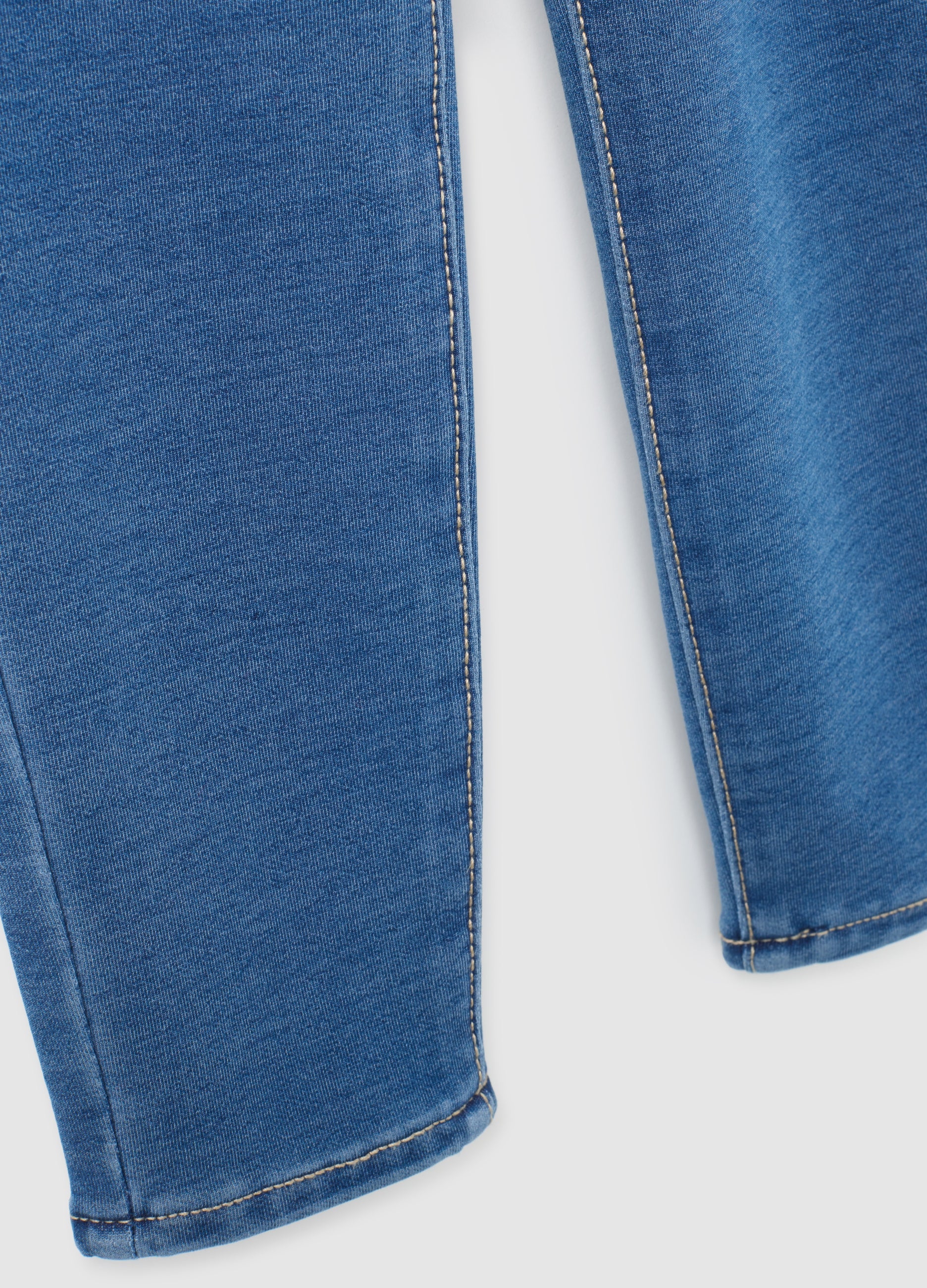 OVS Girls' Blue Cotton Blend Skinny Jeggings