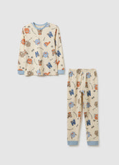 OVS Children'S Beige Pure Cotton Pyjamas Regular Fit