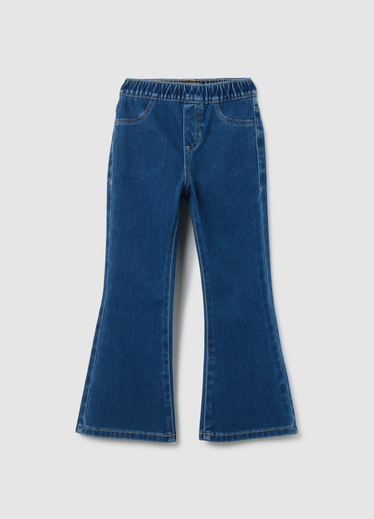 OVS Girls' Blue Flare Cotton Blend Jeggings
