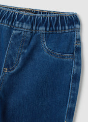OVS Girls' Blue Flare Cotton Blend Jeggings