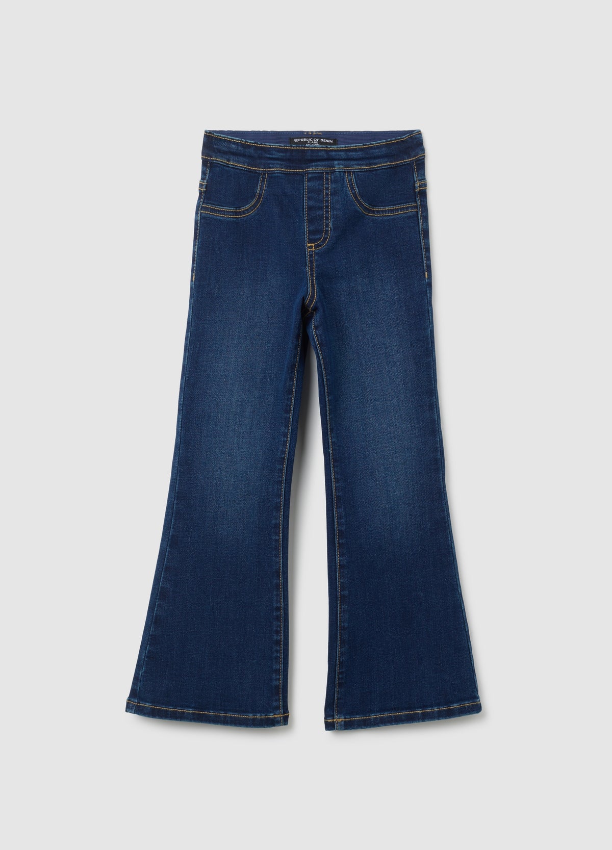 OVS Girls' Flare Denim Blue Jeggings