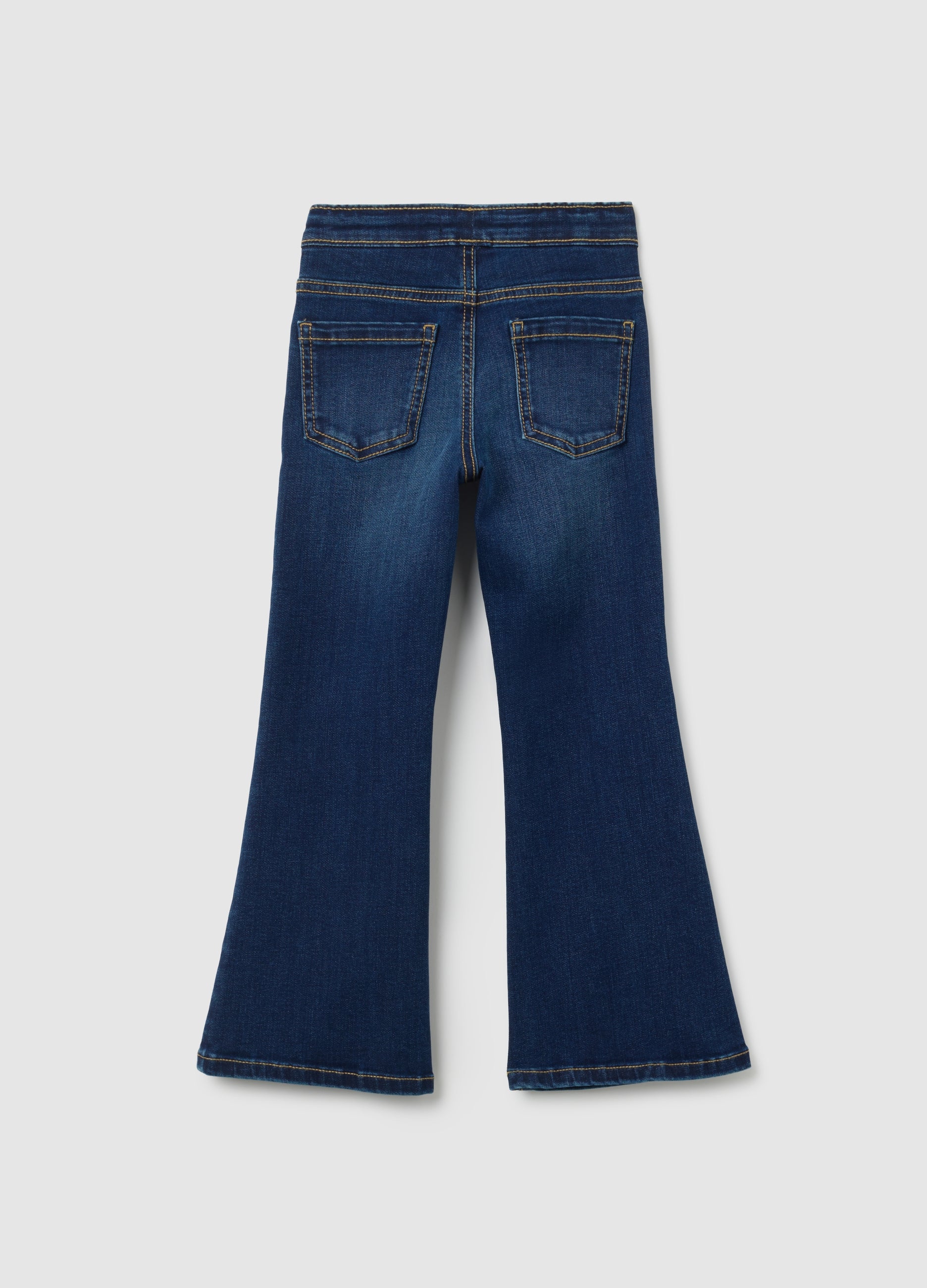 OVS Girls' Flare Denim Blue Jeggings