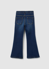 OVS Girls' Flare Denim Blue Jeggings