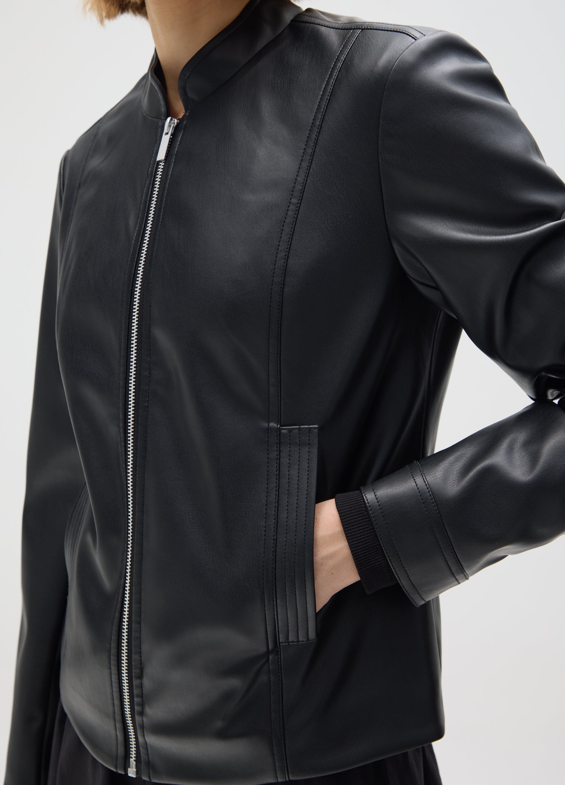 OVS Slim Fit Black Jacket