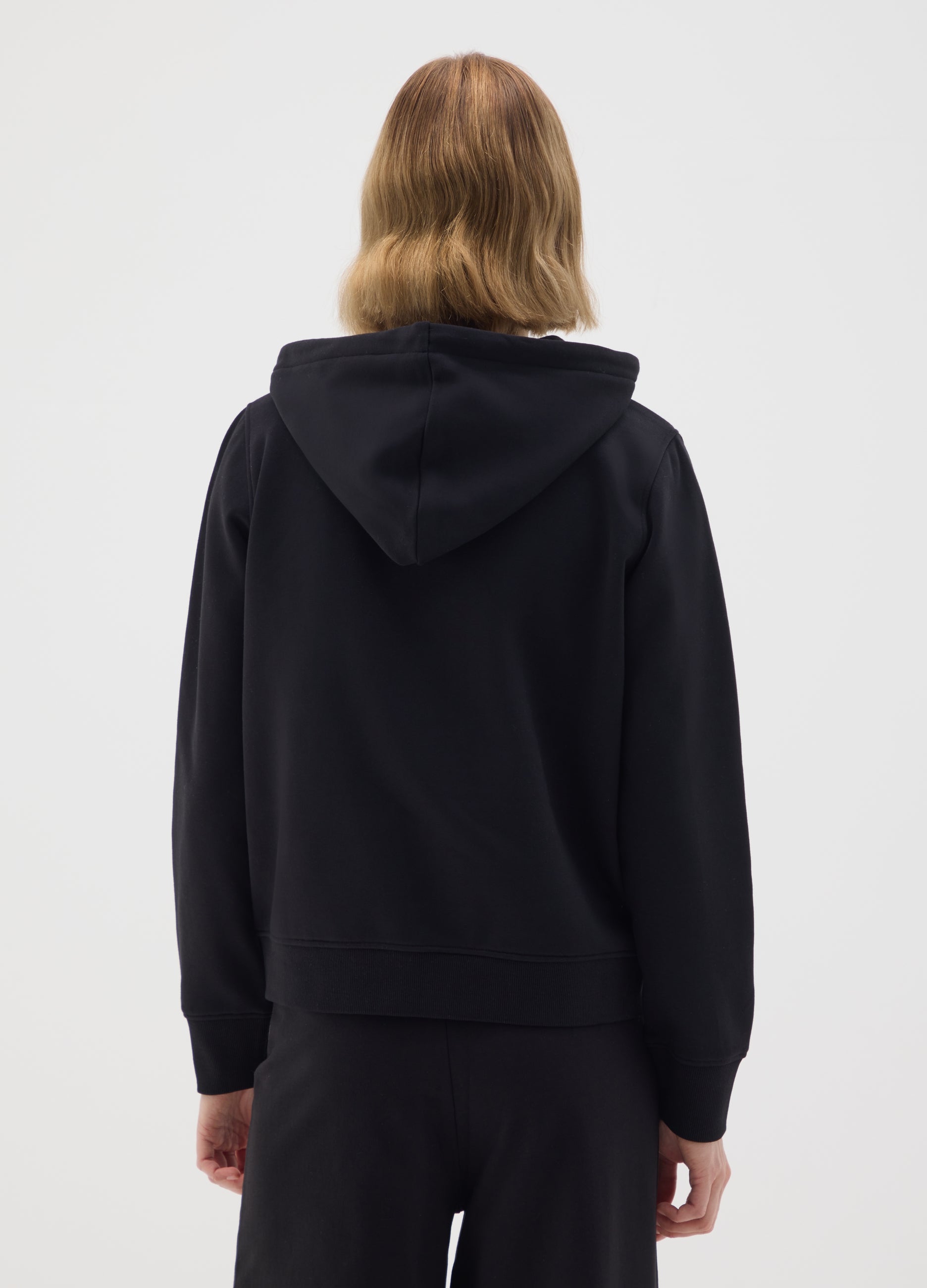 OVS Black Regular Fit Cotton Blend Sweatshirt