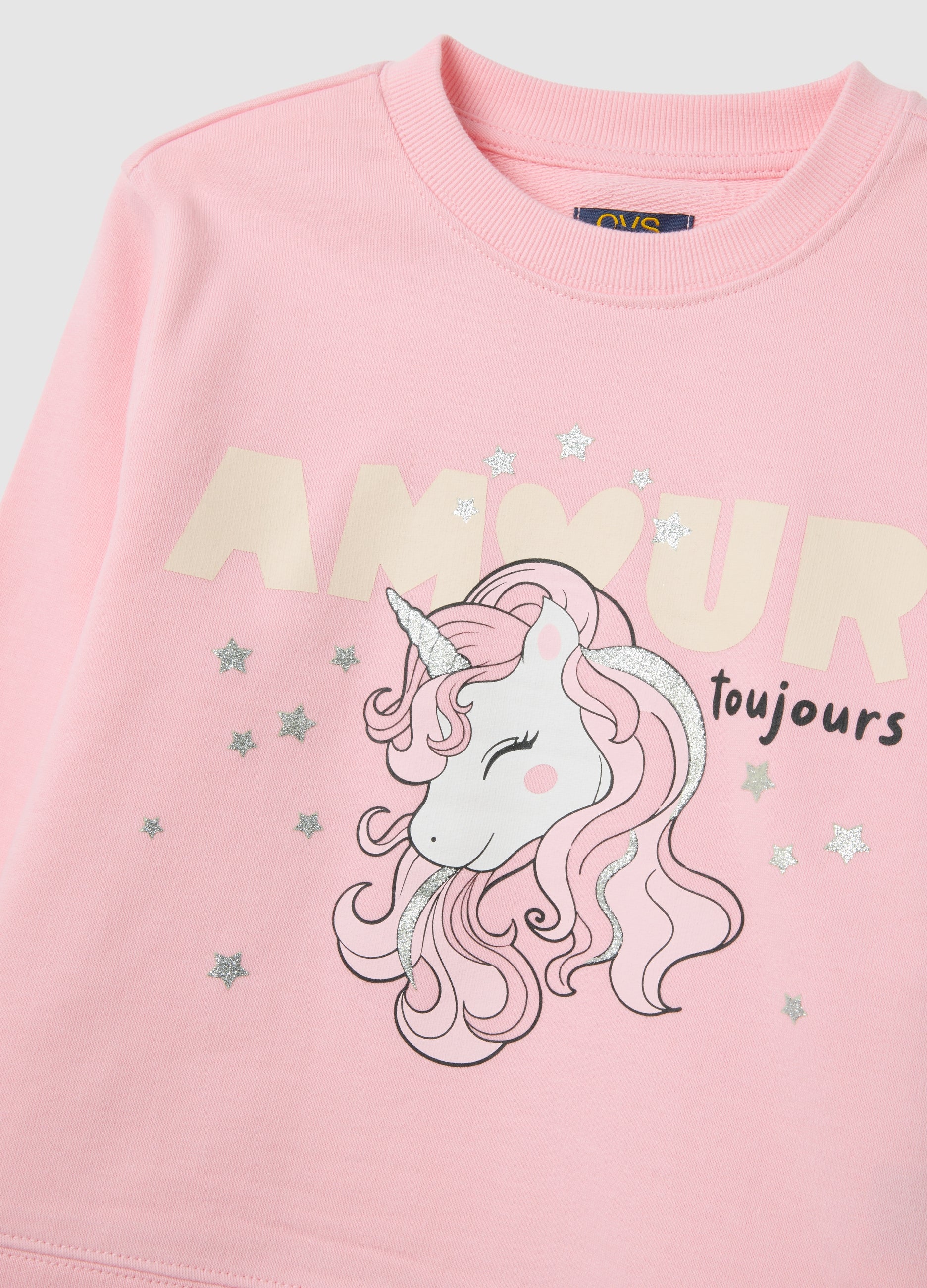 OVS Girls' Stretch Cotton Pink Set