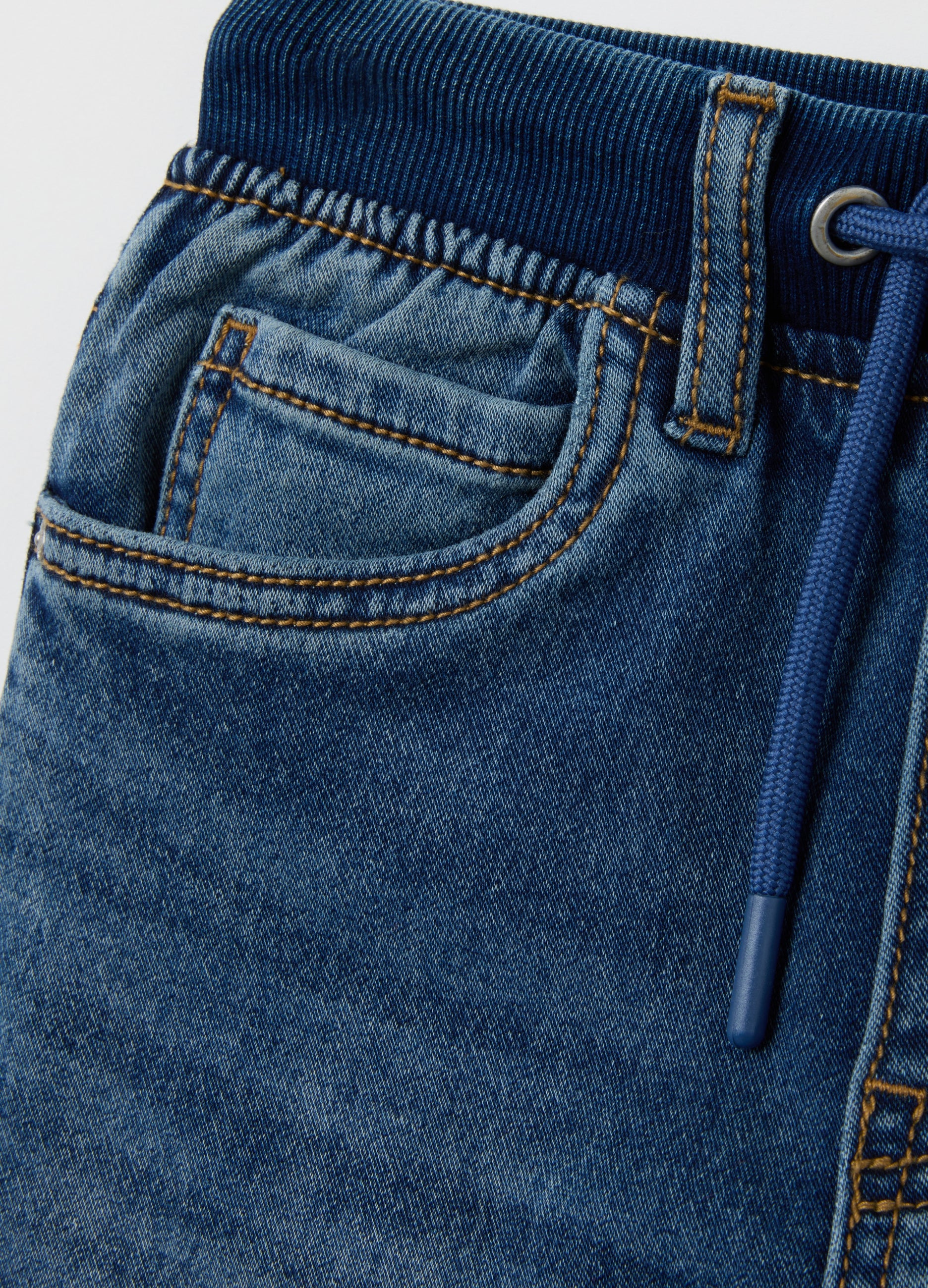 OVS Stretch Blue Cotton Blend Boys' Jeans