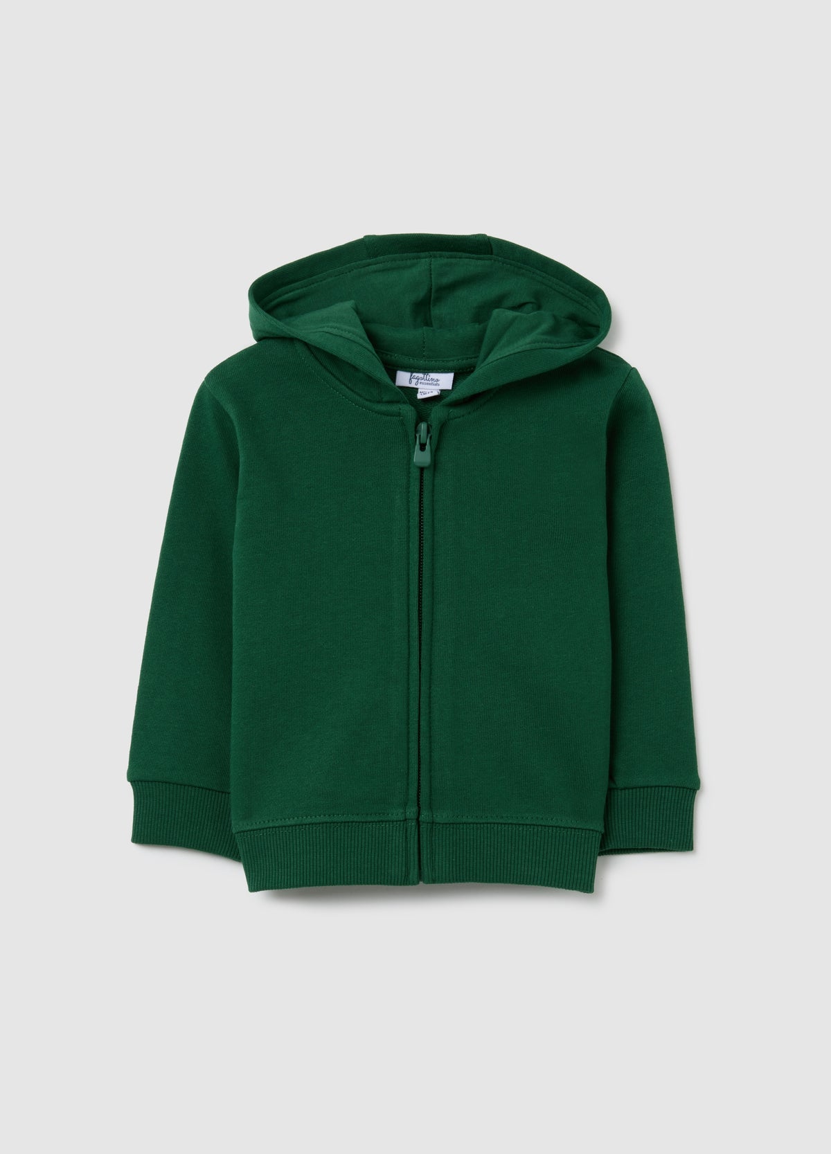 OVS Baby Hoodie In Pure Green Cotton Regular Fit