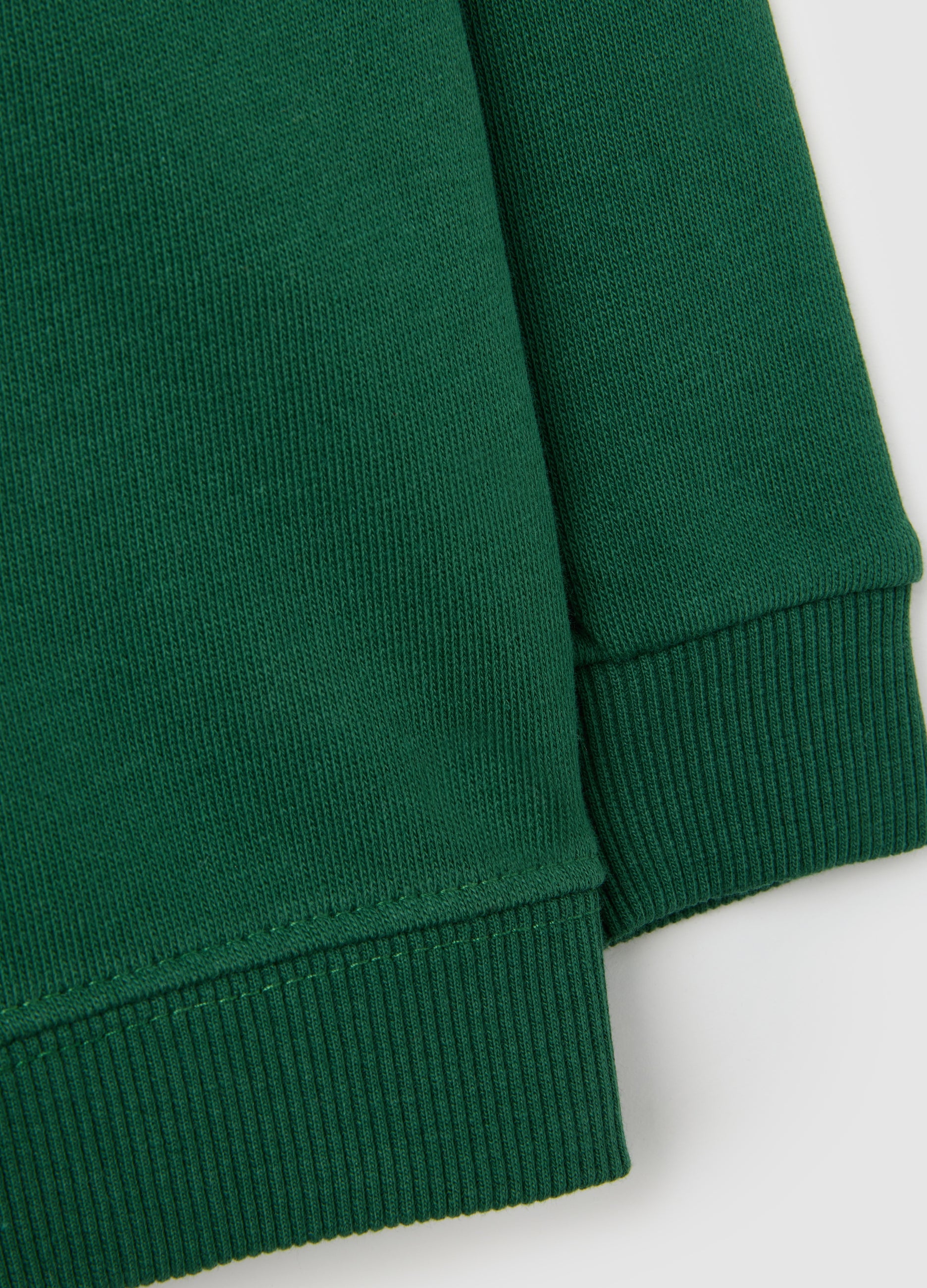 OVS Baby Hoodie In Pure Green Cotton Regular Fit
