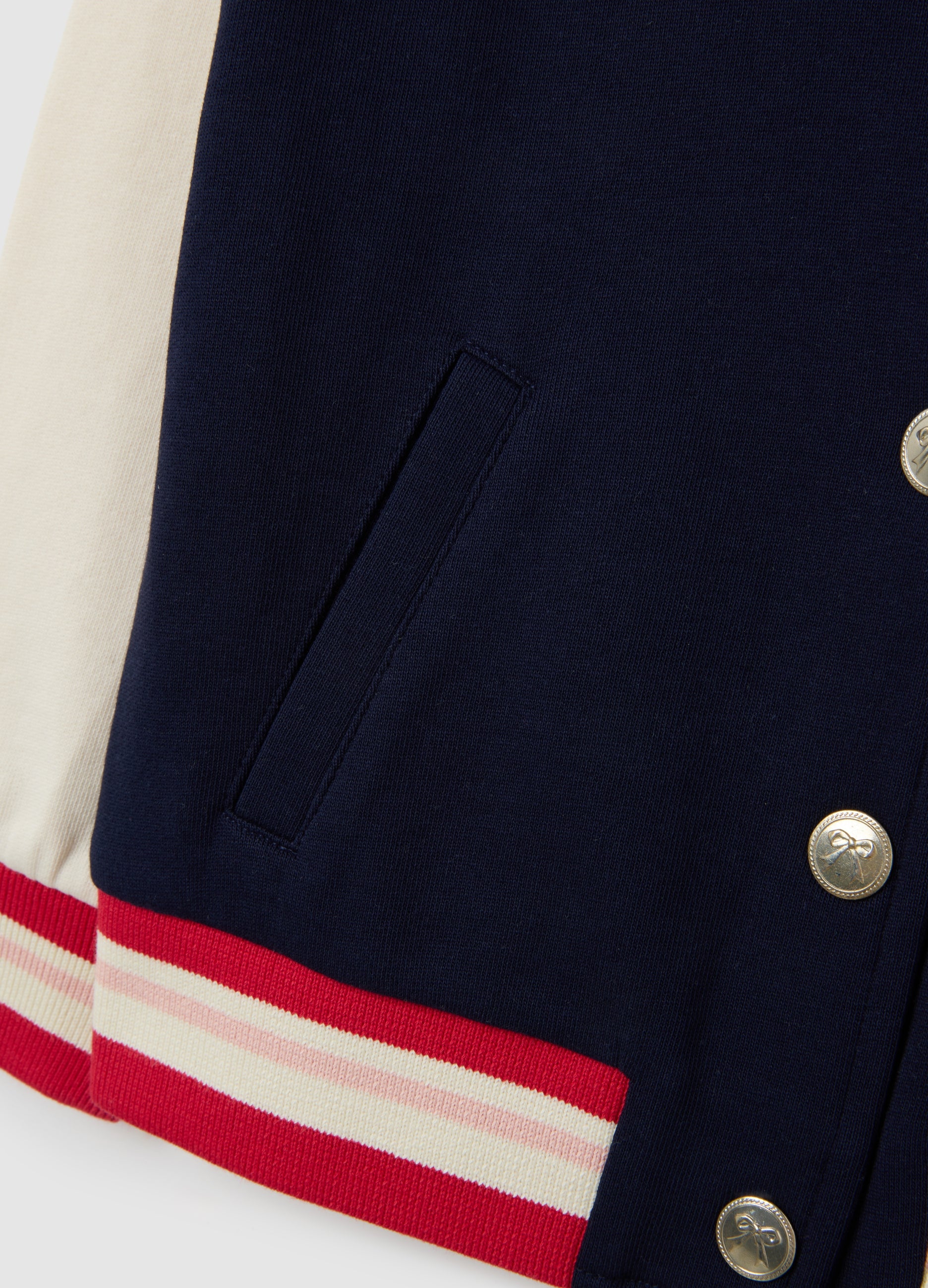 OVS Girls' Regular Fit Pure Cotton Blue Sweatshirt