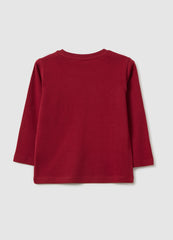 OVS Baby Pure Cotton Red Regular Fit Sweater