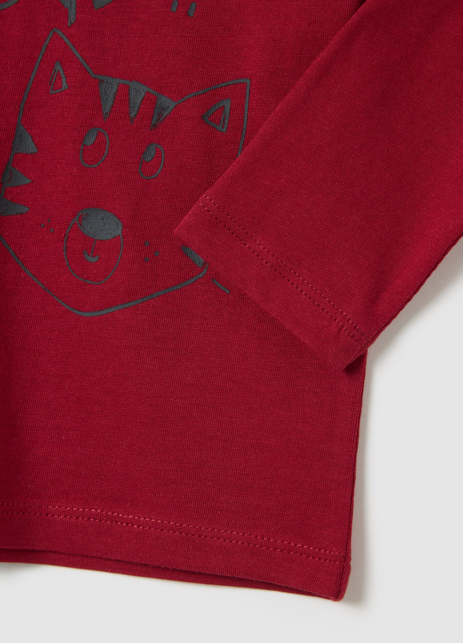 OVS Baby Pure Cotton Red Regular Fit Sweater
