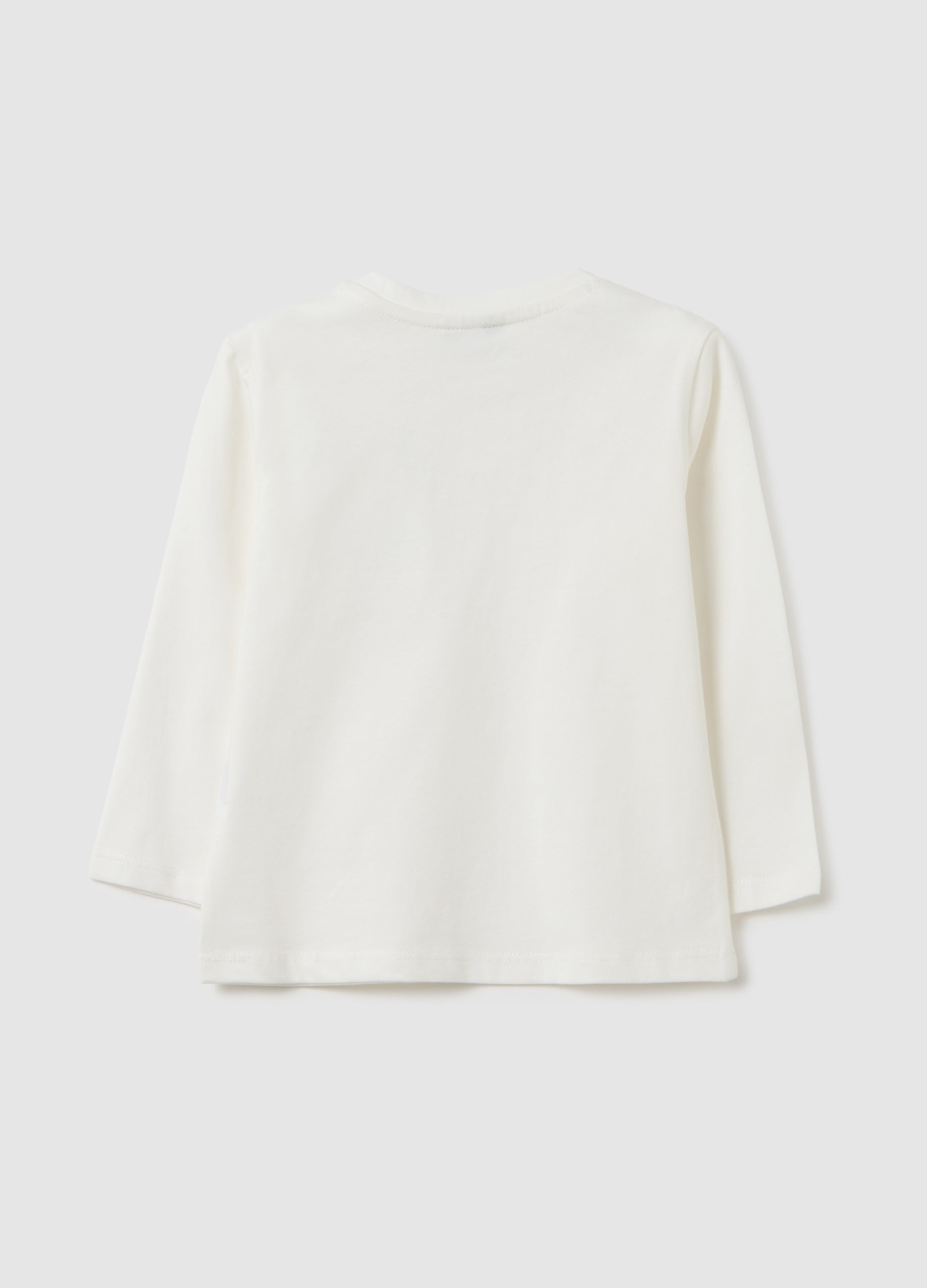 OVS White Regular Fit Pure Cotton T-Shirt
