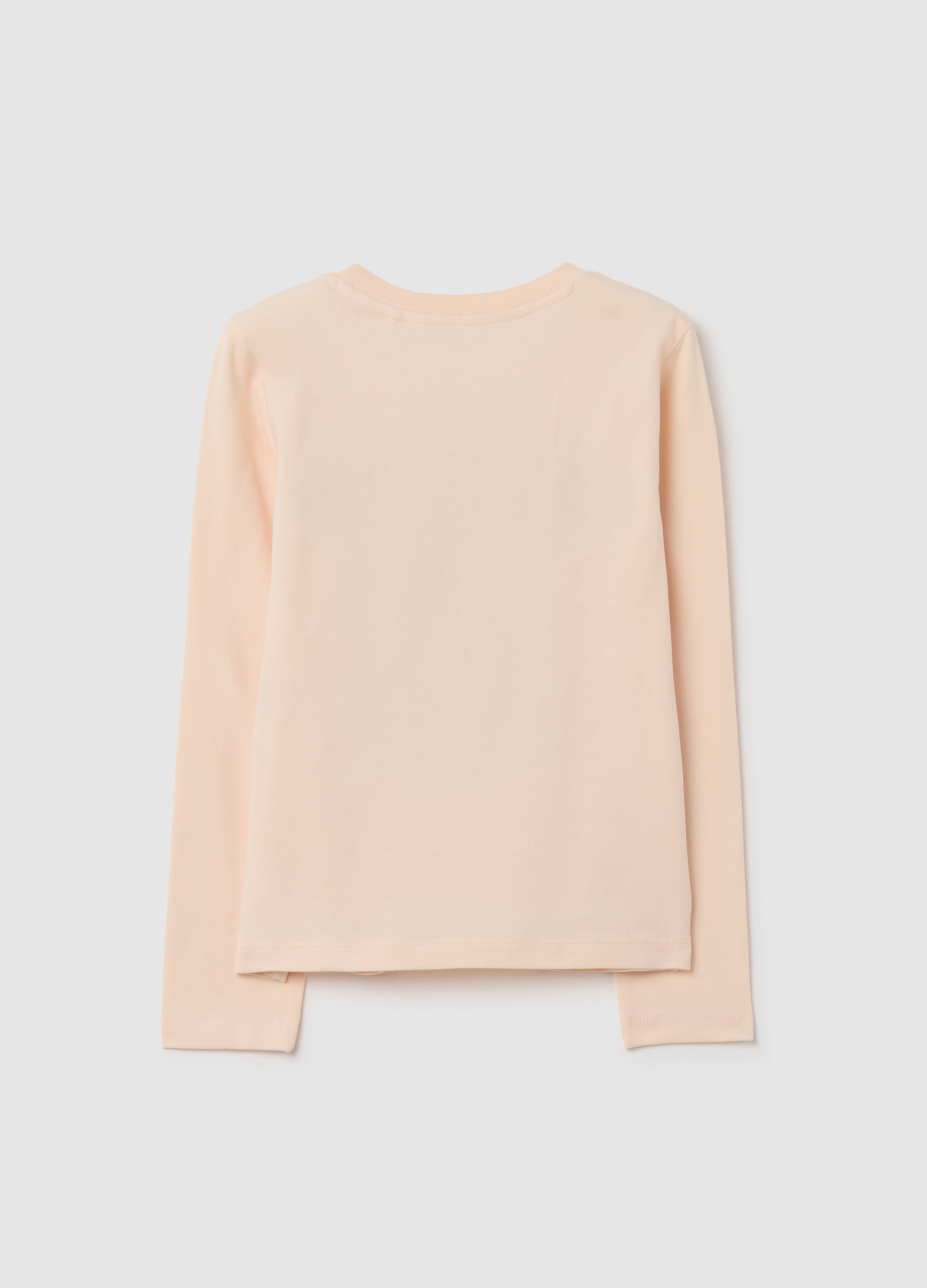 OVS Girls' Beige Cotton Regular Fit Sweater