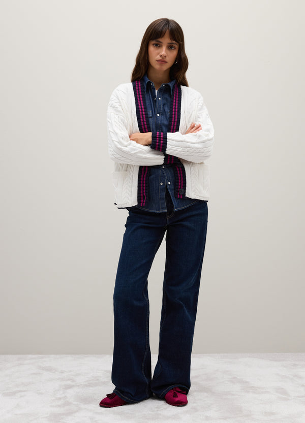 OVS Multicolor Pure Cotton Cardigan Regular Fit