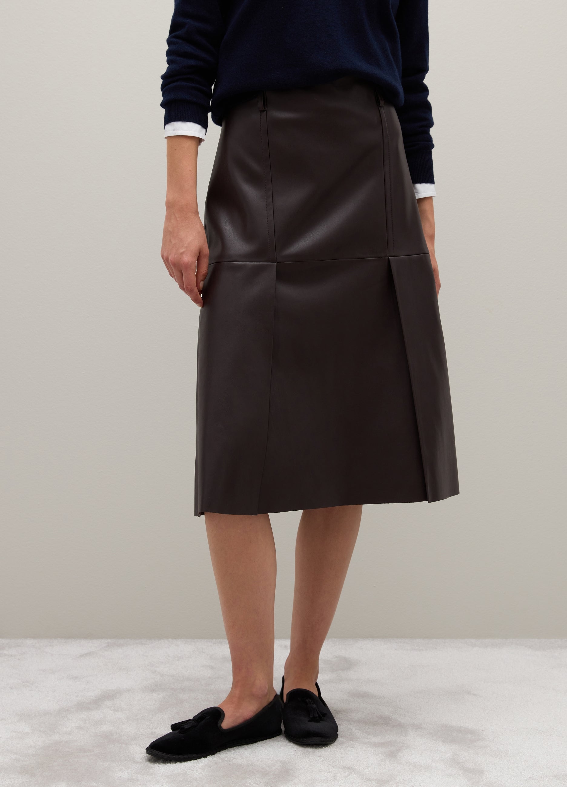 OVS Brown Midi Skirt Regular Fit