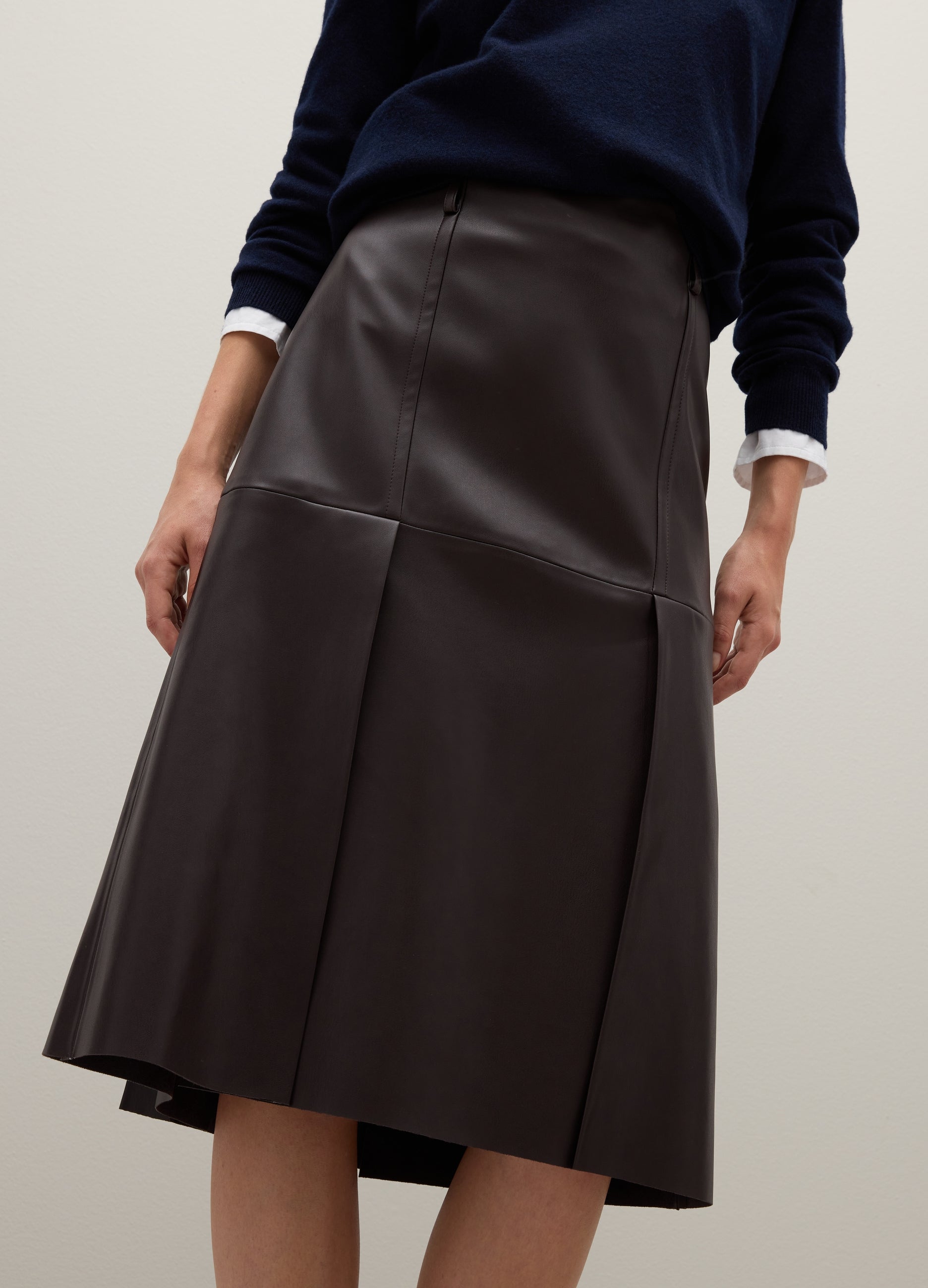 OVS Brown Midi Skirt Regular Fit