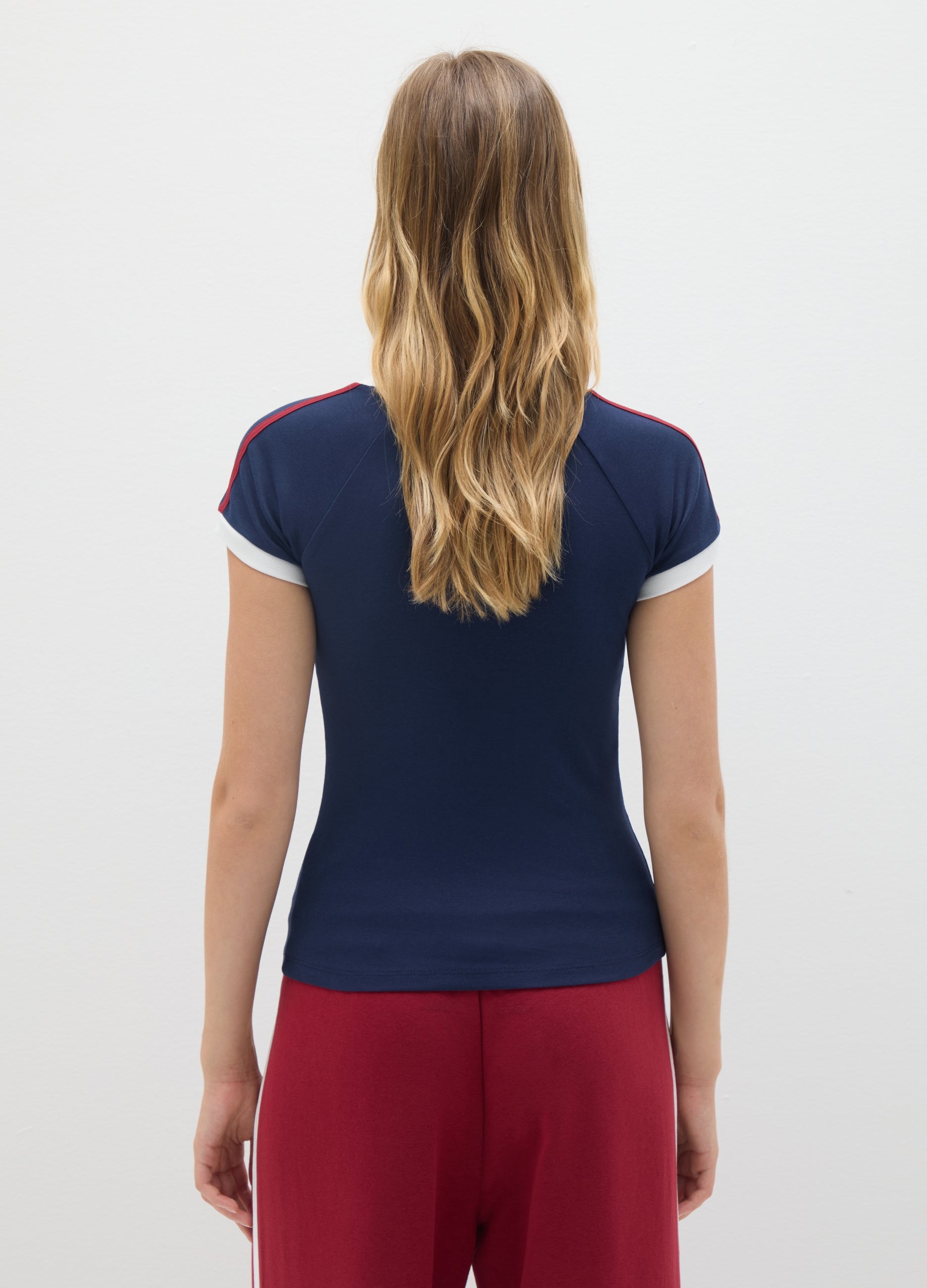 OVS Fitted Multicolour Pure Cotton T-Shirt