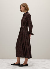 OVS Brown Long Dress With Belt